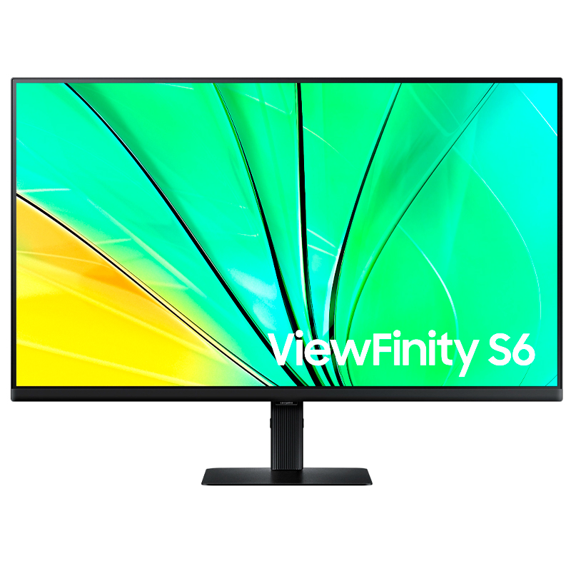 Monitor plano SAMSUNG ViewFinity S6, 32" QHD IPS, HDMI, Display Port, PIVOT, negro